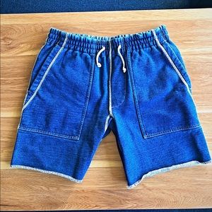 J.Crew Wallace and Barnes Indigo-dyed Fleece Short